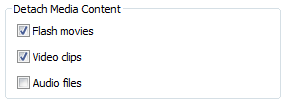 Detaching media files from Flash presentation Detaching media files from Flash presentation