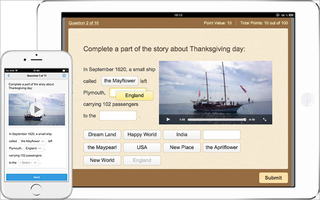 iSpring QuizMaker tests on mobile devices iSpring QuizMaker tests on mobile devices