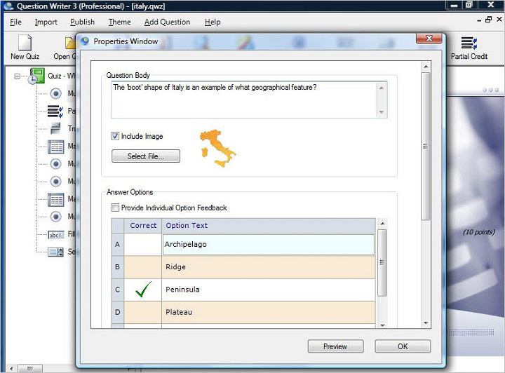 Configuring question properties with QuestionWriter HTML5 Configuring question properties with QuestionWriter HTML5