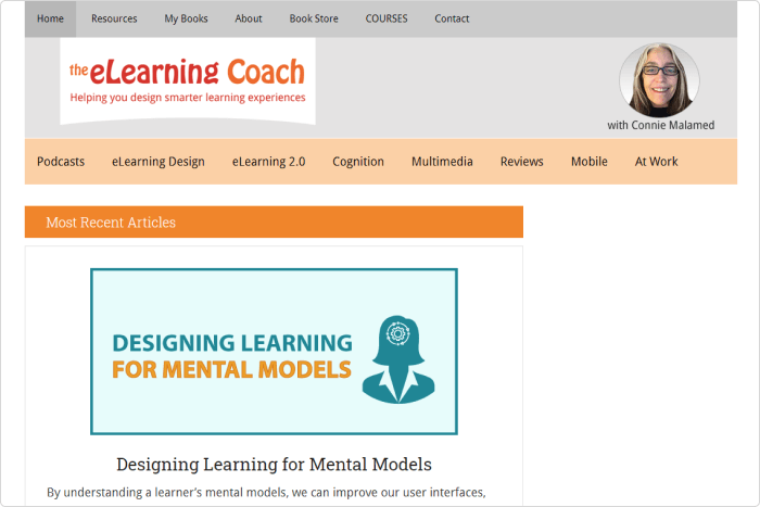 The eLearning Coach website