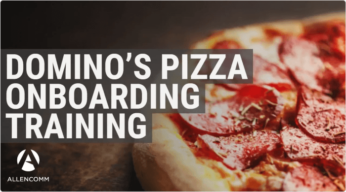 Domino onboarding training