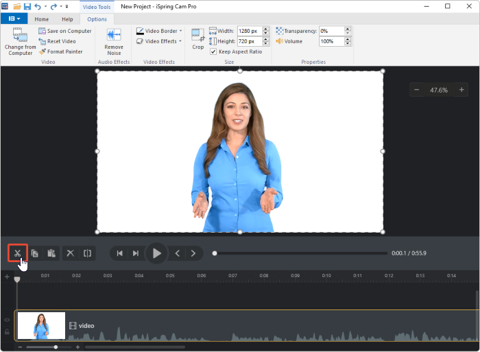 Product knowledge training for employees in a video format