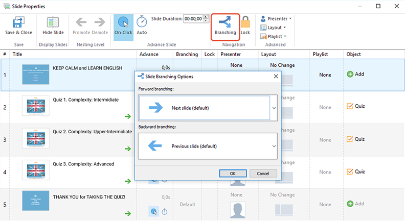 Advanced navigation capabilities in iSpring Suite