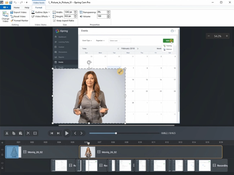 With the iSpring Suite toolkit, you can record and edit video lectures, tutorials, and how-to screencasts