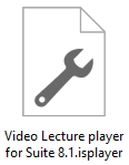 A file Video Lecture player for Suite 8.1.isplayer