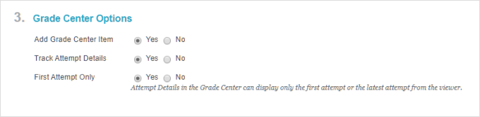 Set up the Grade Center options in Blackboard
