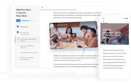 Create page-like courses online