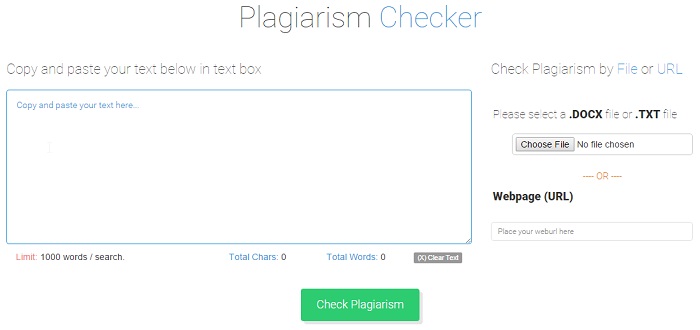 check text for plagiarism