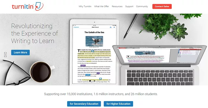 Turnitin for students enrolled in a class