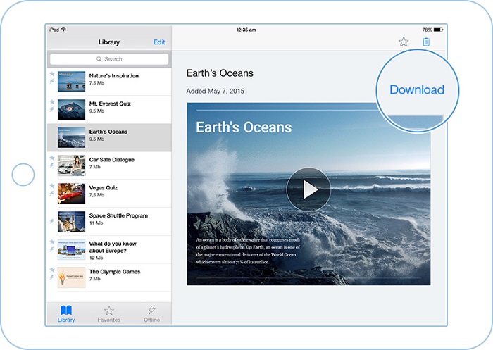 iSpring content displayed in iSpring Play mobile app
