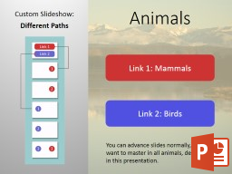 The PowerPoint presentation file illustrating Different Paths concept.