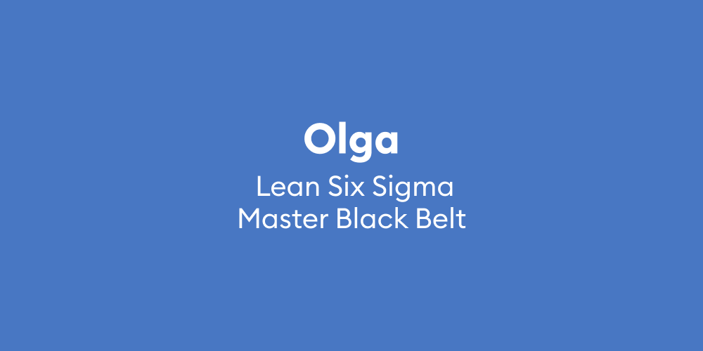 40_Olga Lean Six Sigma Master Black Belt