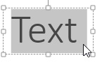 Selected text in PowerPoint