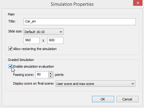 The Simulation Properties window