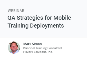 Webinar QA Strategies for Mobile Training