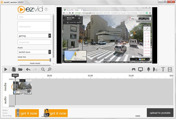 Ezvid’s video editor Ezvid’s video editor