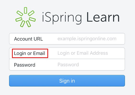 Accessing iSpring Learn LMS with the mobile app