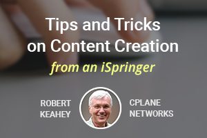Robert Keahey at the iSpring webinar