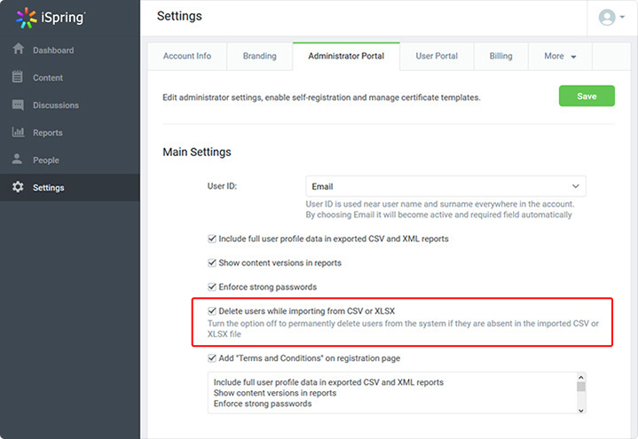 Updated Import Settings
