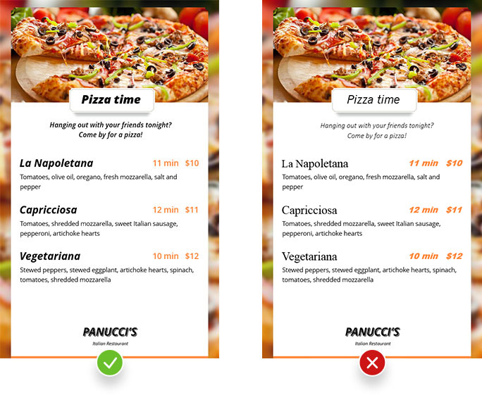 Making the text easy to read Getting the text right