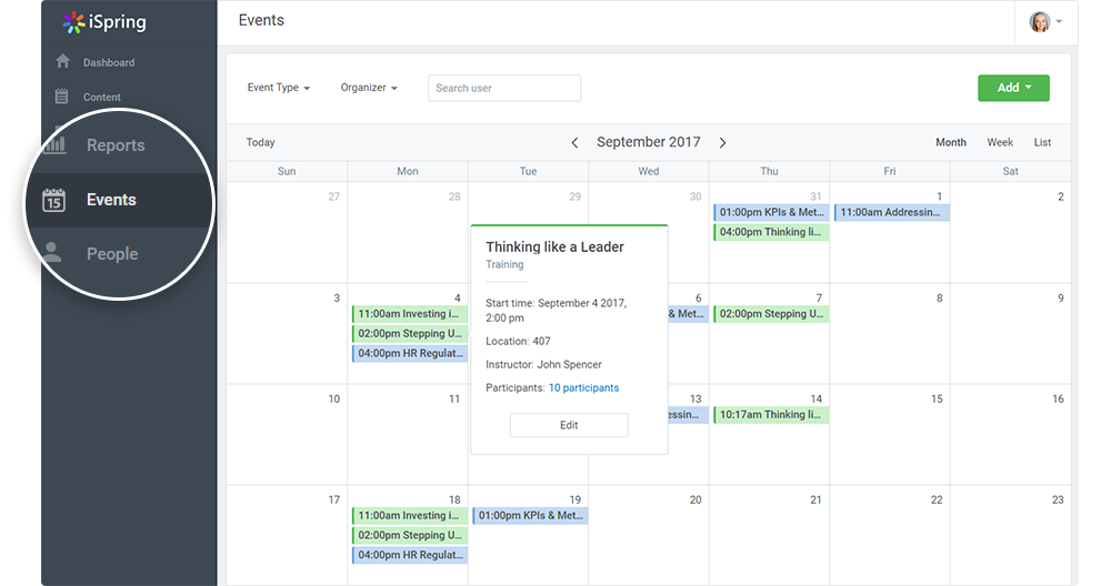 Course catalog in iSpring Learn