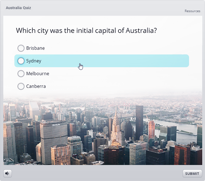 Test made with Articulate Quizmaker