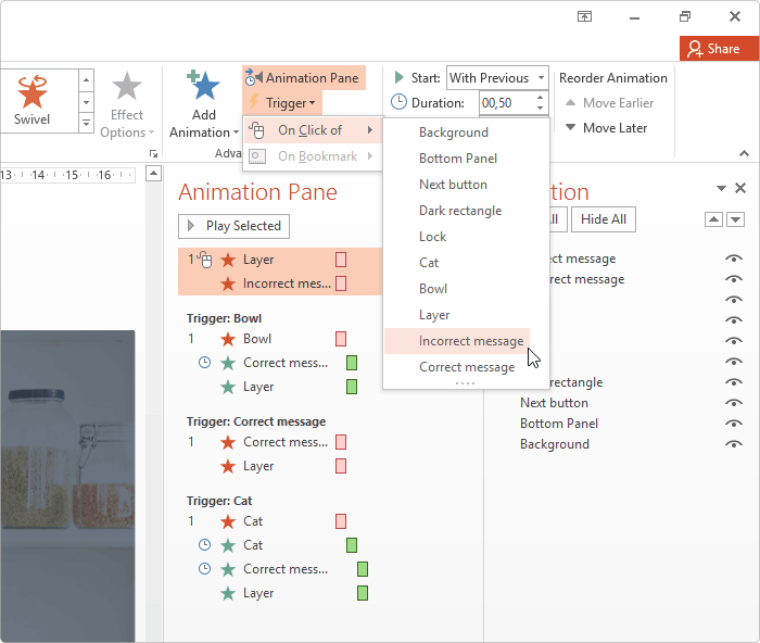 Creating a trigger for incorrect object