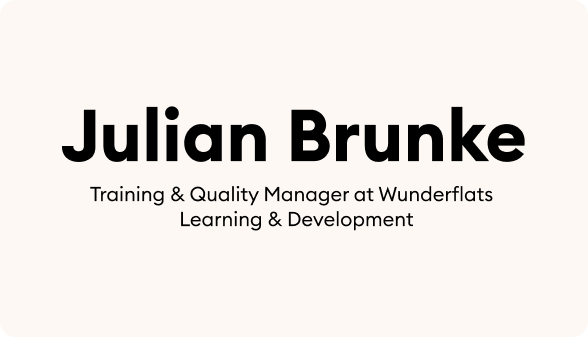 Julian Brunke Learning and Development Manager