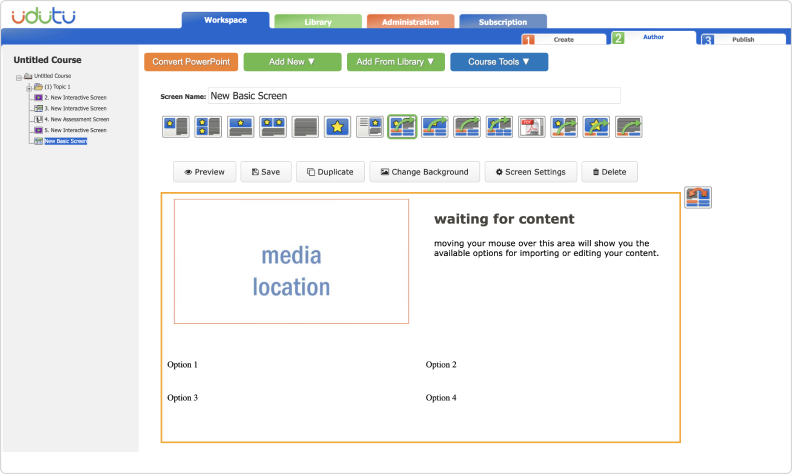 Udutu interface