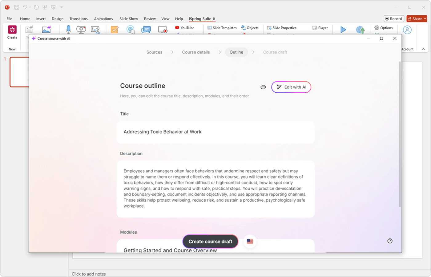 iSpring AI for Faster Course Creation