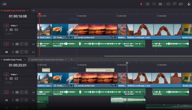 DaVinci Resolve training video software