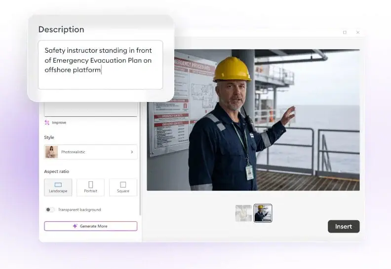 Unique visuals with AI on demand with iSpring Suite