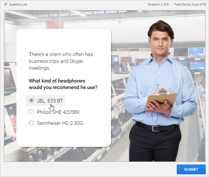 Multiple Choice Quiz in iSpring Suite Multiple Choice Question