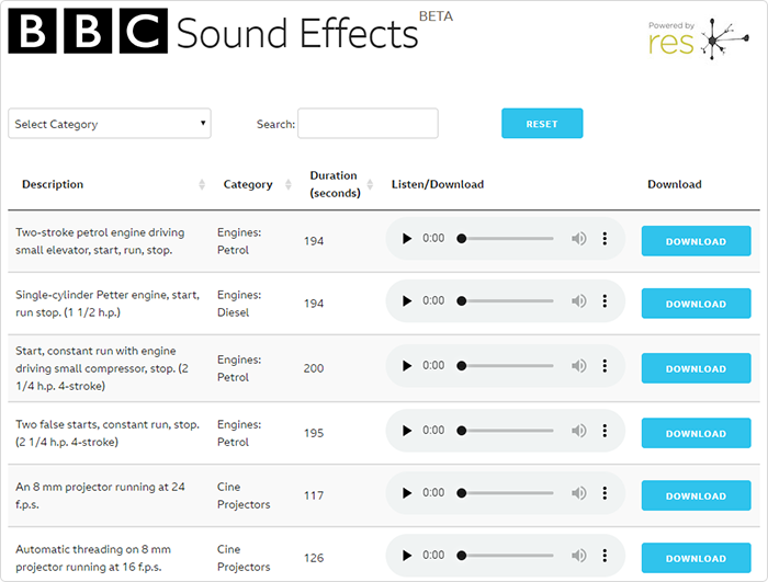 BBC Sound Effects BBC Sound Effects