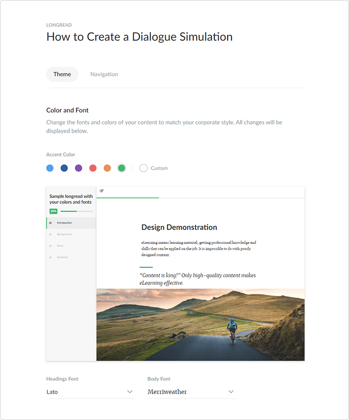 Creating a brand identity in iSpring Learn