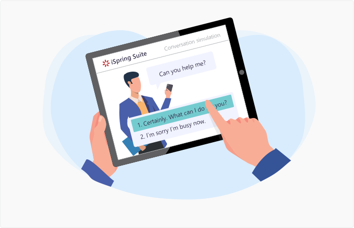 iSpring Suite Conversation Simulation