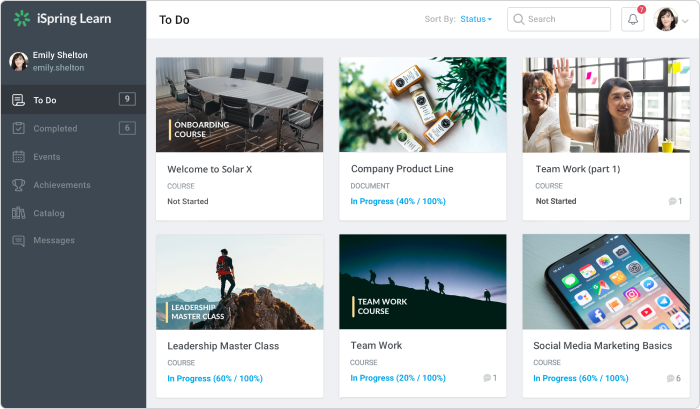 iSpring Learn LMS iSpring Learn LMS training center software