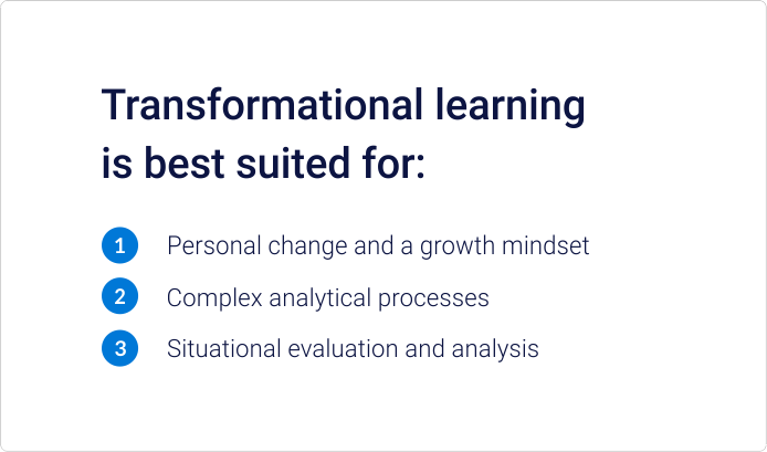 Transformational learning theory