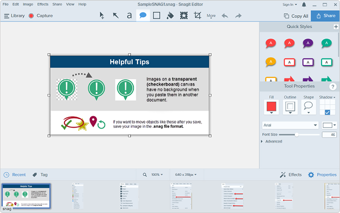 Programma per video tutorial Snagit