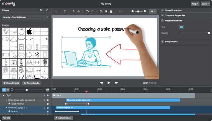 Programma per video tutorial Moovly