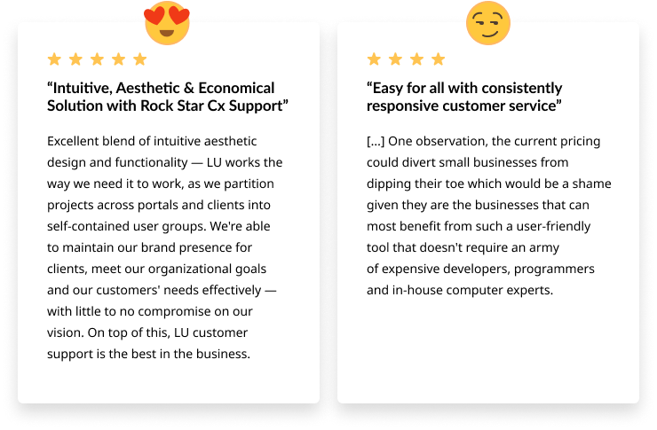 Real reviews from LearnUpon users
