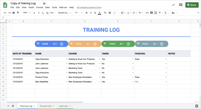 Training Tracker Excel Template from www.ispringsolutions.com