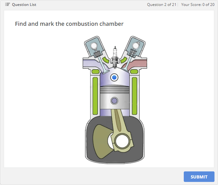 Car maintenance quiz in iSpring QuizMaker