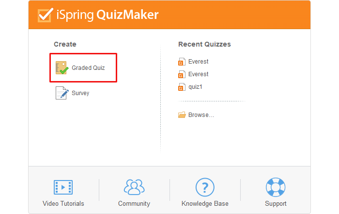 Graded Quiz Mode in iSpring QuizMaker