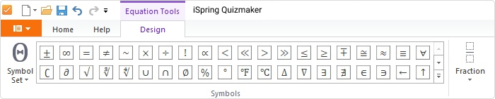 Equation Tools built-in editor Equation Tools built-in editor