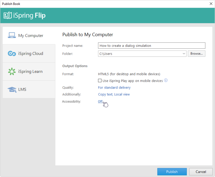 Enable accessibility Switch to accessible mode