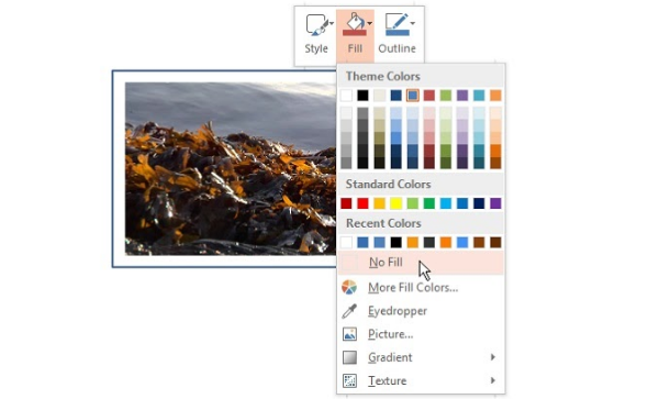 Making a transparent shape in PowerPoint Making a transparent shape in PowerPoint
