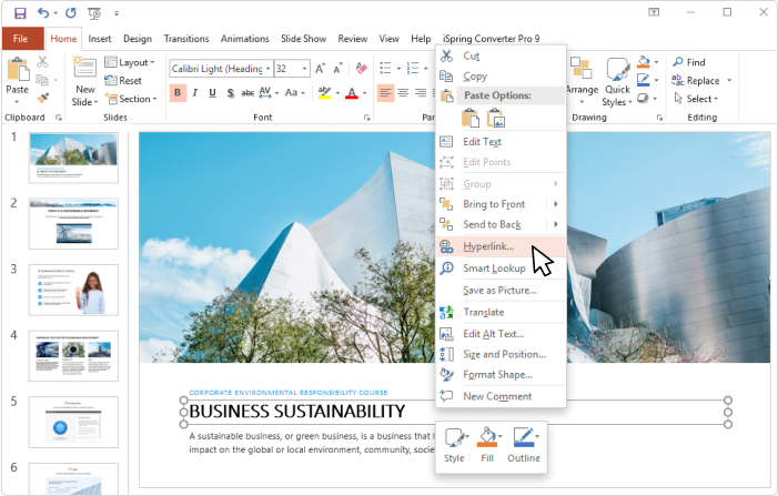 Build navigation Adding hyperlinks and triggers