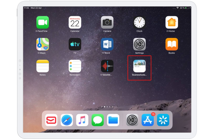 Launch App from Home Screen Launching app from Home Screen