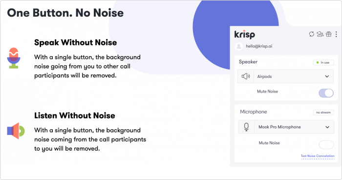 Krisp for remote working